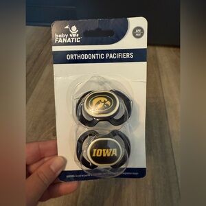 ☀️Baby Fanatic Collegiate Pacifiers - Blue and White NWT